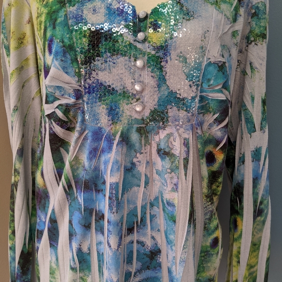 Style & Co. Jeans Long Sleeve Top - Picture 4 of 7